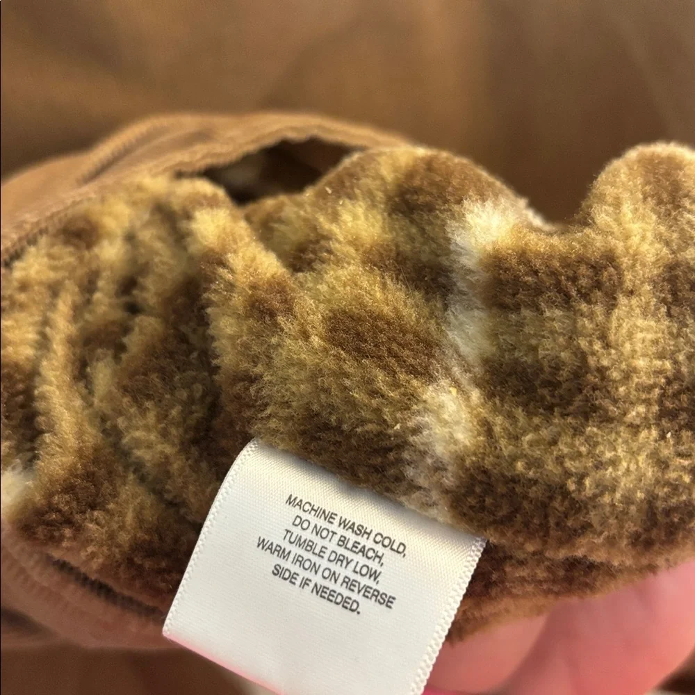 Covington Brown Corduroy Jacket Fleece Lining L Button Down Outdoor Chore Camp - Picture 7 of 9